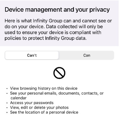 Device Management and Privacy | Infinity Group