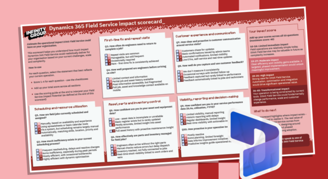 Dynamics 365 Field Service impact scorecard_