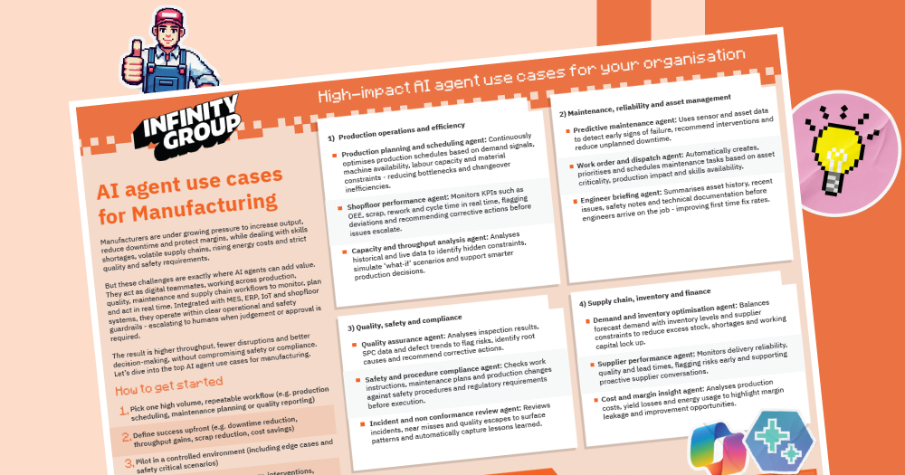 AI agent use cases for manufacturing_